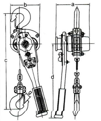 PA LĂNG LẮC TAY 6 TẤN - LEVER HOIST NITTO