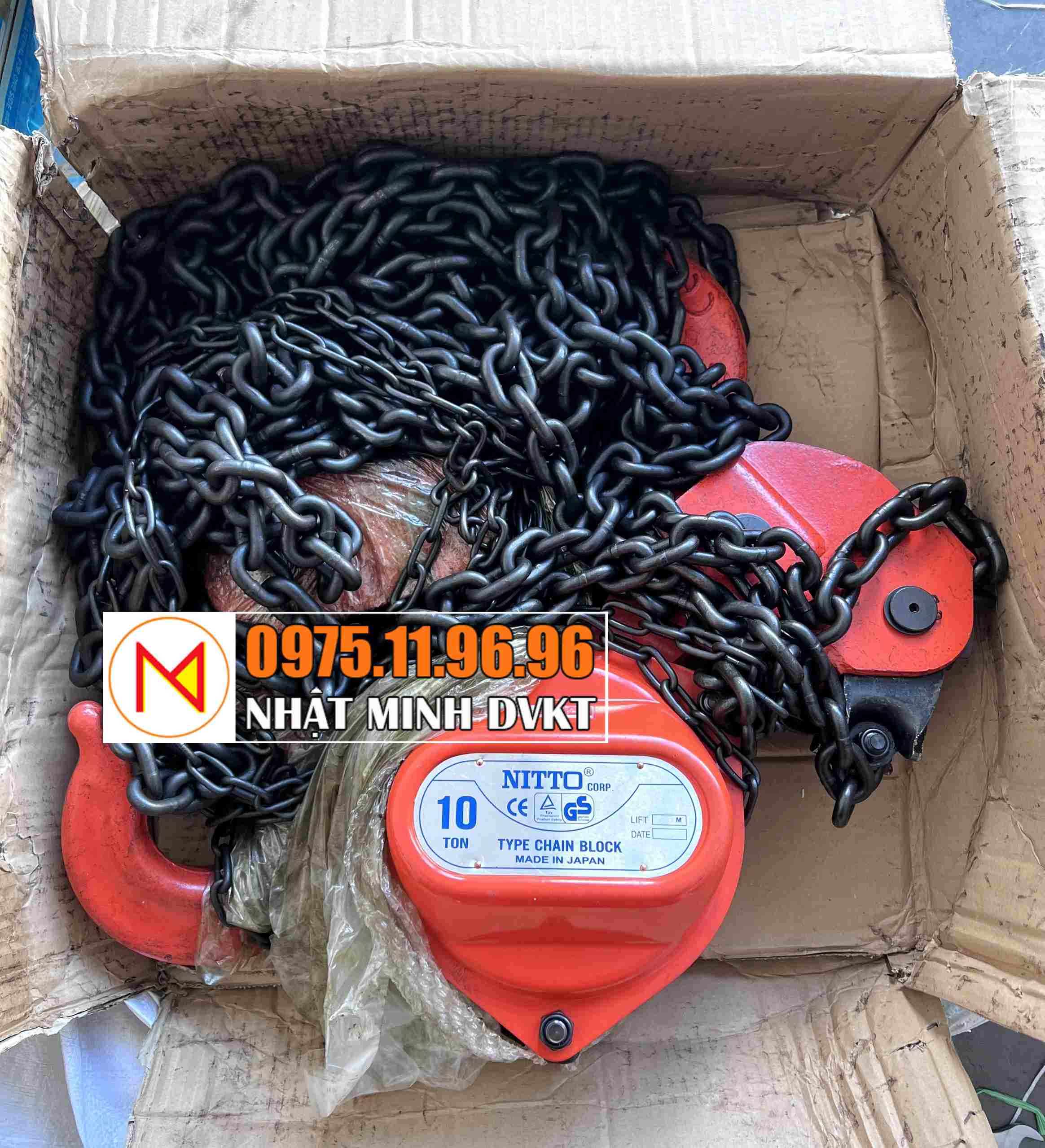 PALANG XÍCH 10 TẤN NITTO CHÍNH HÃNG GIÁ TỐT
