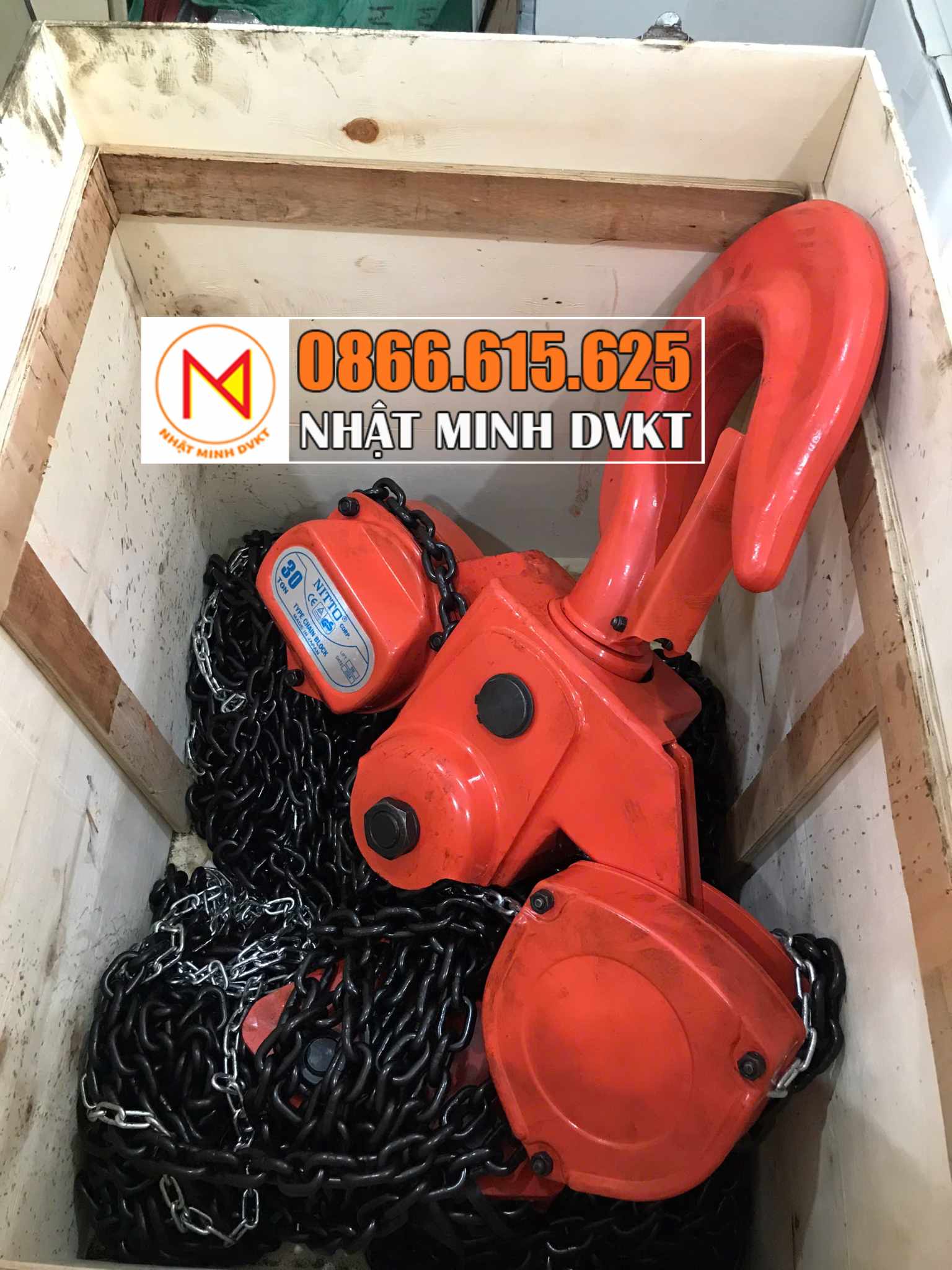 PA LĂNG XÍCH KÉO TAY 30 TẤN