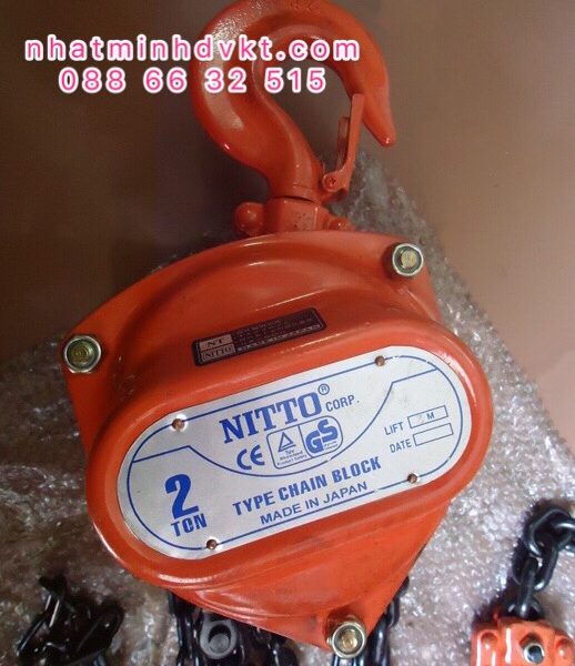 PA LĂNG XÍCH NITTO 2 TẤN (20VP5) - NHẬT MINH DVKT